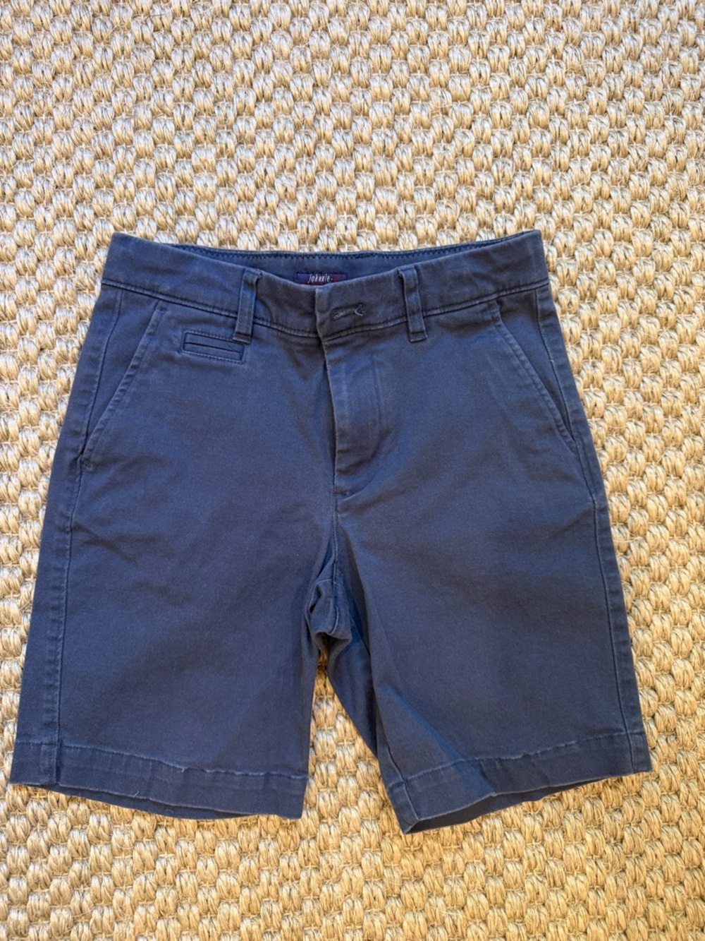 johnnie-O Navy Flat Front Chino Shorts
